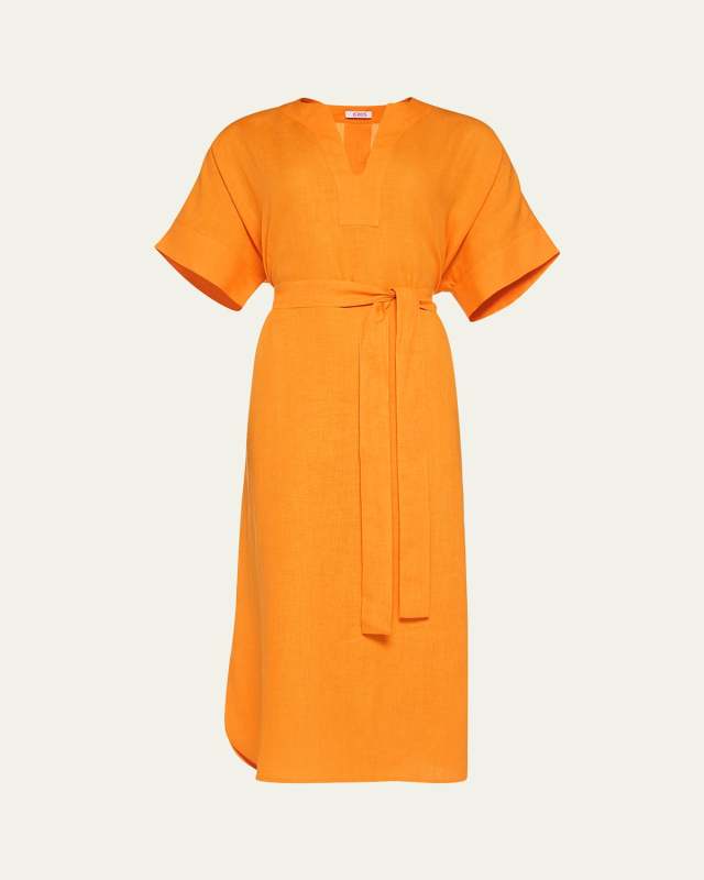 Bibi Linen Kaftan Coverup